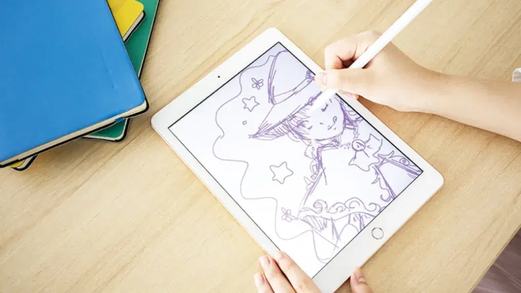イラストを描いている写真