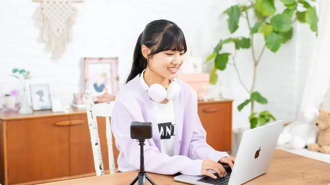 動画クリエイターの授業の様子