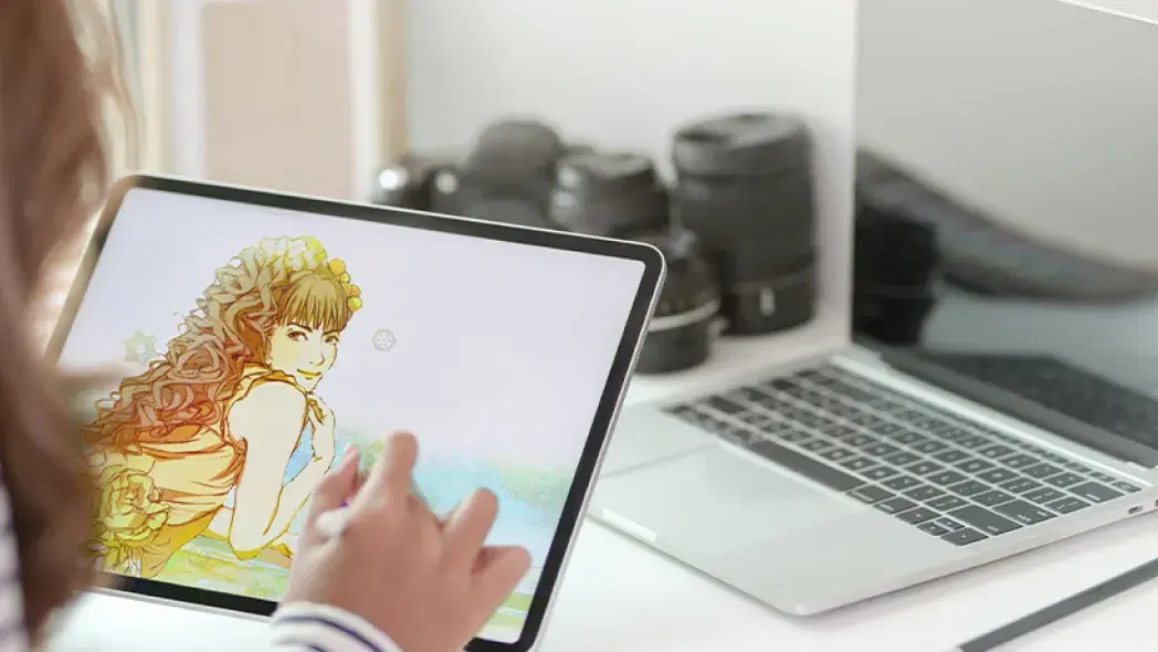 アニメ・コミックの授業の様子