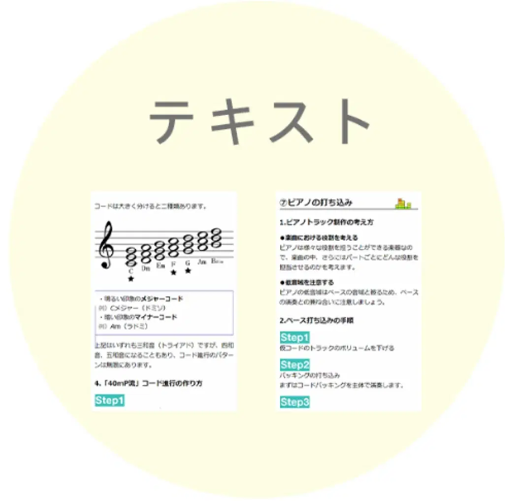 テキスト授業の様子