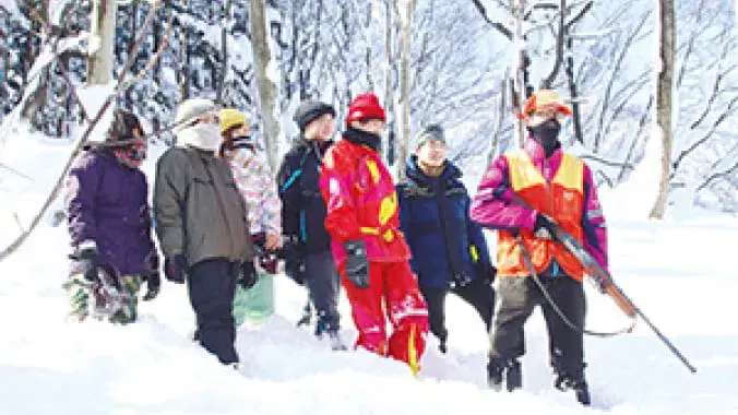狩猟マタギと学ぶ雪合宿
