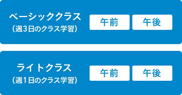 学びの日数や時間を選べるイメージ画像