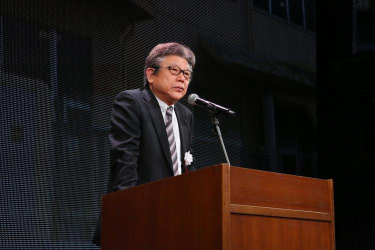 【平成29年度入学式】佐藤辰男理事長による祝辞のサムネイル