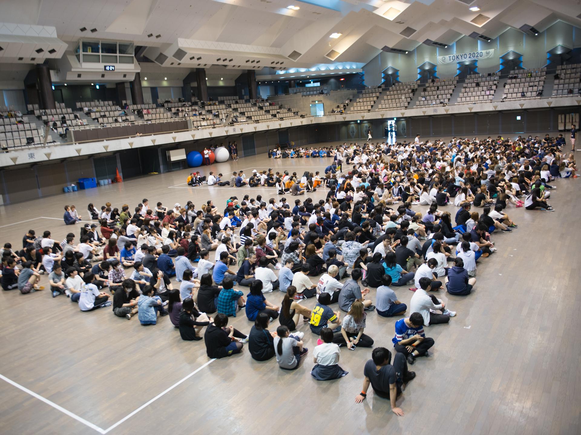 バンタン高等学院との合同体育を実施しました