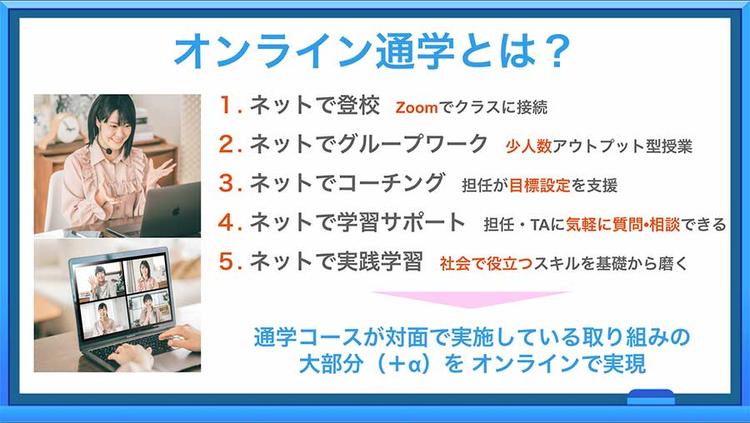 今春開設の「オンライン通学コース」とは？こんな人におすすめ！のサムネイル