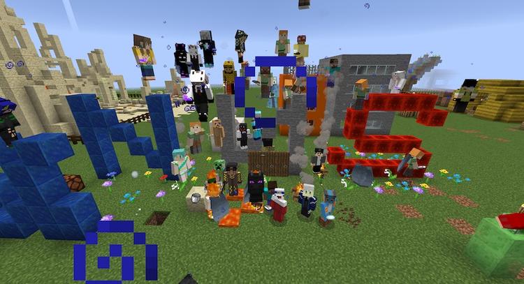 【オンライン通学コース】マイクラ交流会開催　<br>やかん型ハウスや生徒同士が共同して建築した家が完成しました！のサムネイル