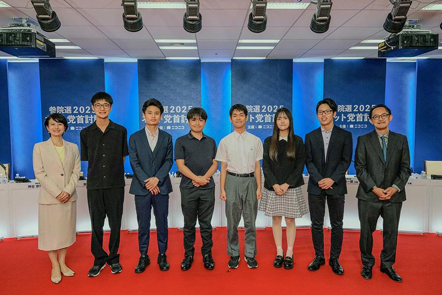 N高グループ政治部が<br>【参院選2025】ネット党首討論に参加<br>「若者の声」をもとに党首に質問し、対話